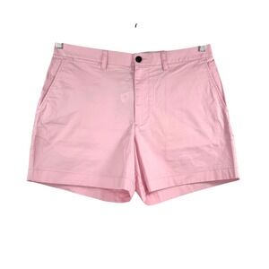 J.Crew 5" Portsider stretch chino shorts Pink preppy 90s sz 34‎